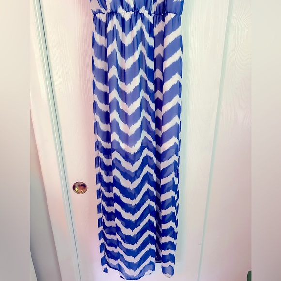 Charlotte Russe Size Medium Striped Maxi Dress - Picture 5 of 7